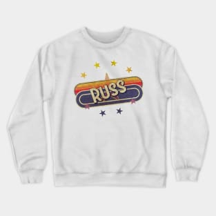 ElaCuteOfficeGirl Vintage Russ Crewneck Sweatshirt